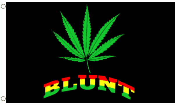 Rasta Blunt Leaf flag