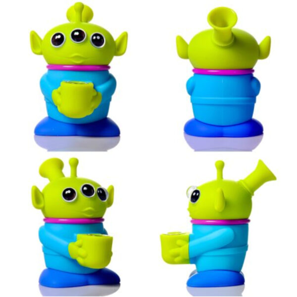 3 Eyed Silicone Alien Pipe