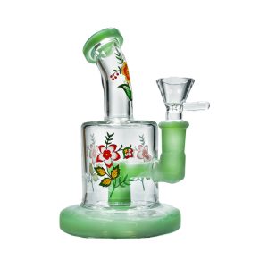 Basil Bush Mini Glass Percolator Bong