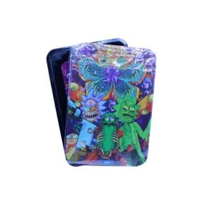 Rick and Morty Rolling Tray with Magnetic Lid