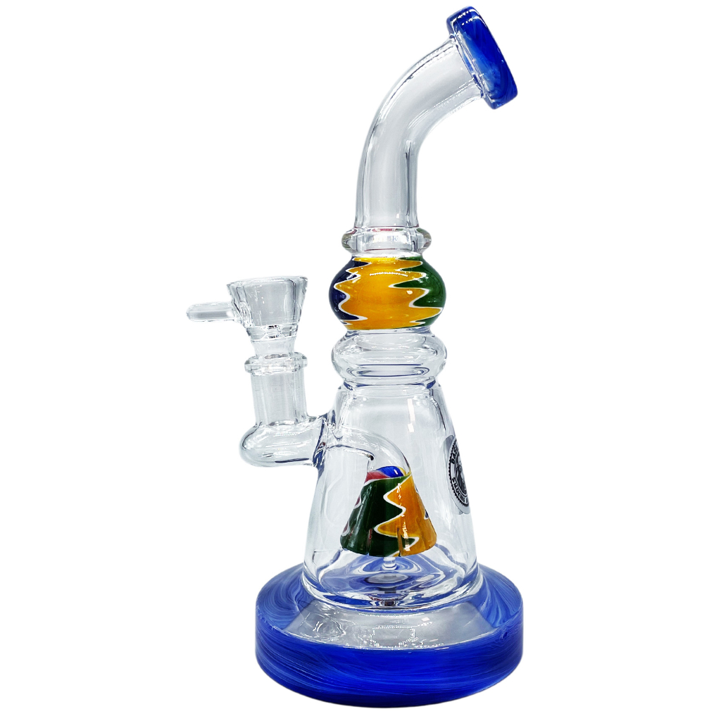 Basil Bush "Current" Small Glass Percolator Bong