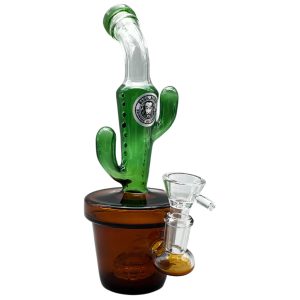 Basil Bush Glass Cactus Percolator Bong