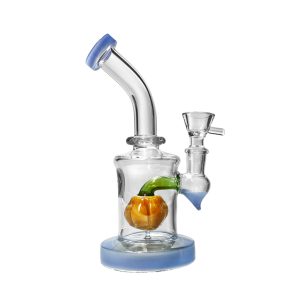 Basil Bush "Pumpkin Patch" Glass percolator Bong