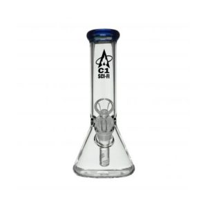 C1 SCI FI "HORIZON" GLASS BEAKER BONG